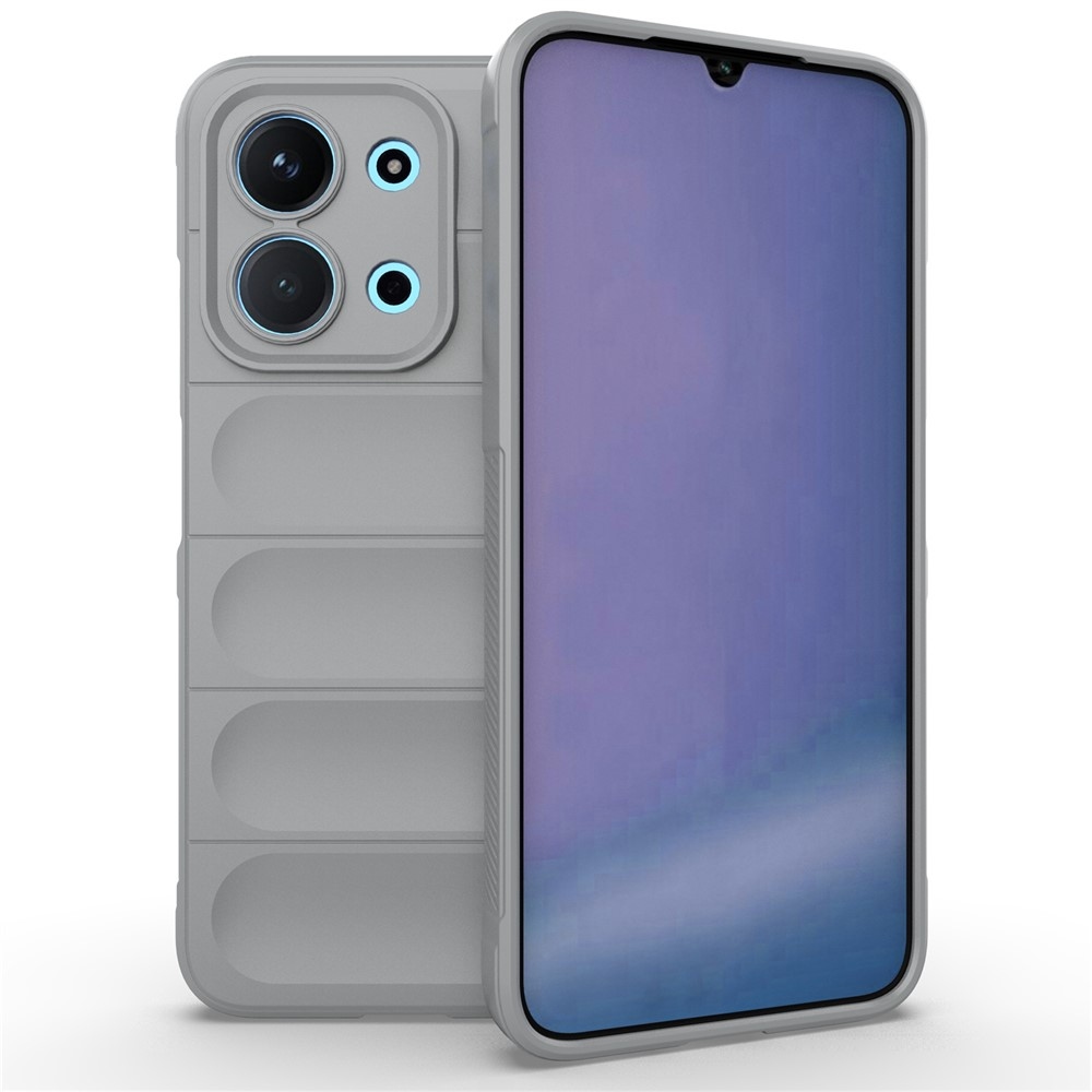 Rugg tartós zselés tok Xiaomi Redmi 15C 4G (171mm)/Poco C85 4G (171mm) - világosszürke