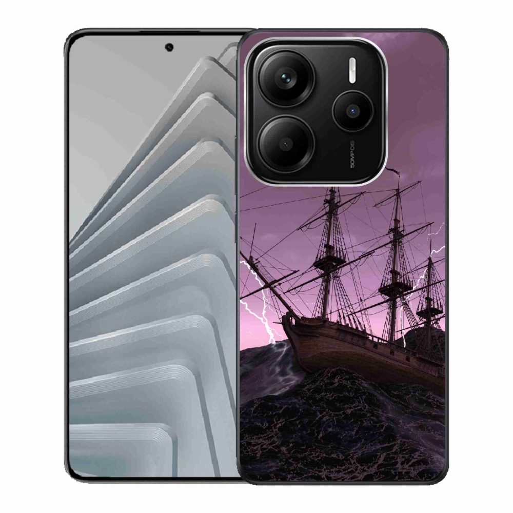 Gél borítás mmCase a Xiaomi Redmi Note 14 5G-hez - hajó a viharban