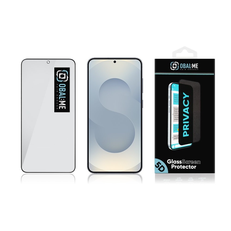 CSOMAG:ME Privacy 5D edzett üveg Samsung Galaxy S25 Fekete