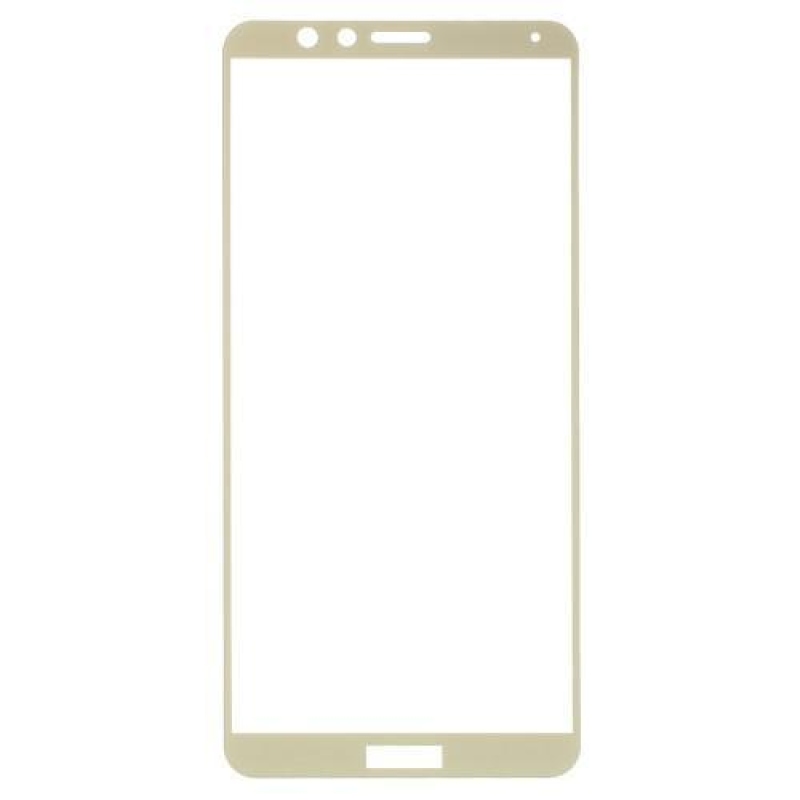 Teljes, teljes képernyős edzett üveg a Honor 7X-en - arany szegéllyel