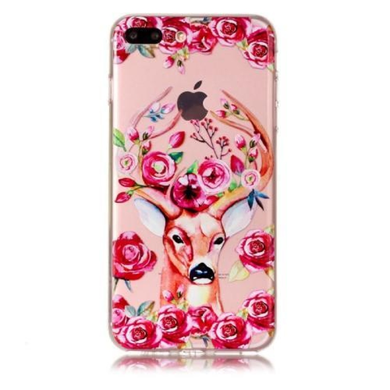 Vicces zselés tok iPhone 8 Plus és iPhone 7 Plus készülékhez - szarvas