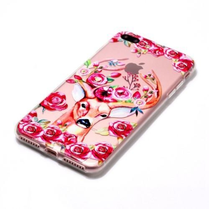 Vicces zselés tok iPhone 8 Plus és iPhone 7 Plus készülékhez - szarvas