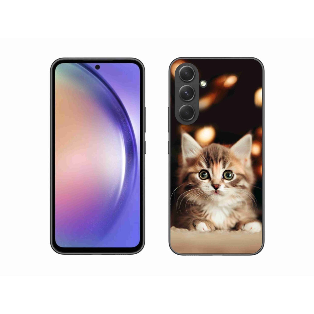 Gél borítás mmCase Samsung Galaxy A54 5G - aranyos cica 2