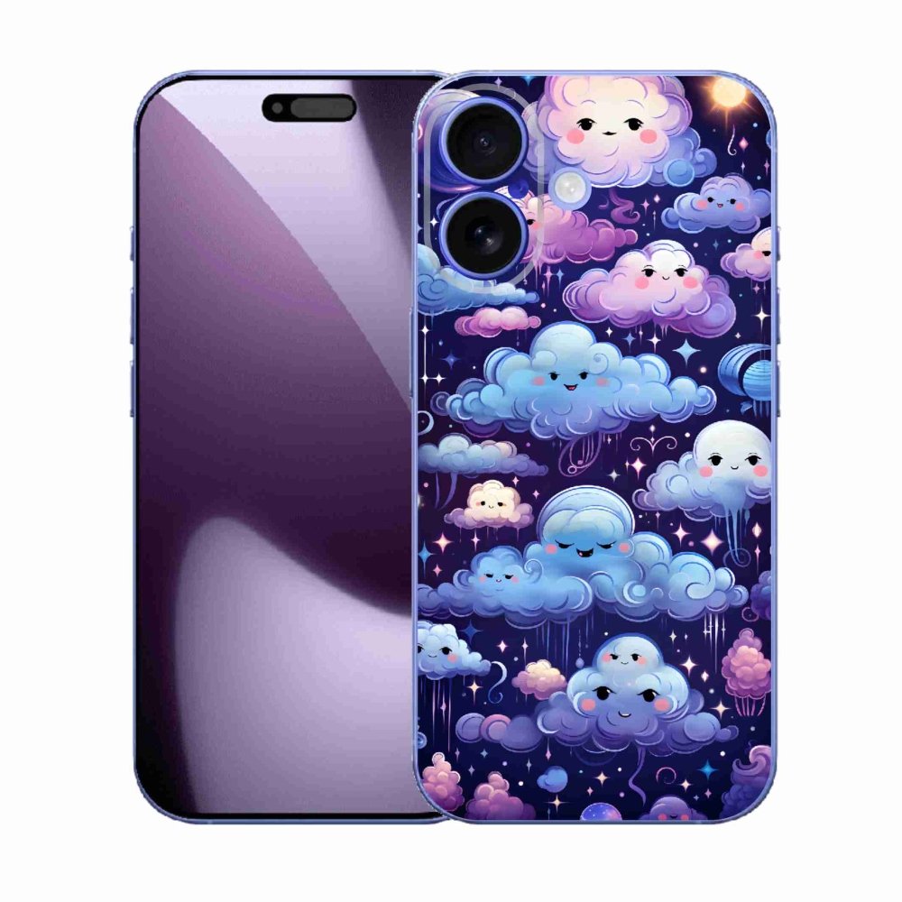 Zselés borítás mmCase iPhone 17 - felhőkhöz