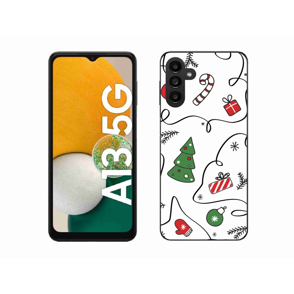 Gél borító mmCase Samsung Galaxy A13 5G - Karácsonyi motívumok