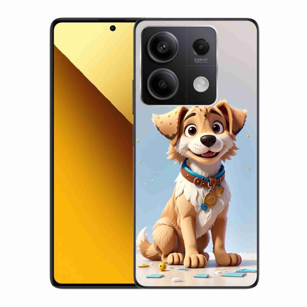 Gél borítás mmCase a Xiaomi Redmi Note 13 5G számára - rajzfilm kölyökkutya