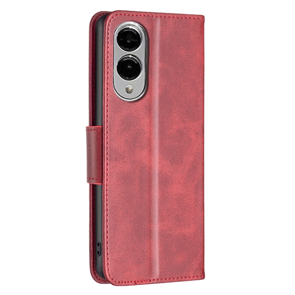 Könyvtáska tok Samsung Galaxy S25 Edge készülékhez - piros