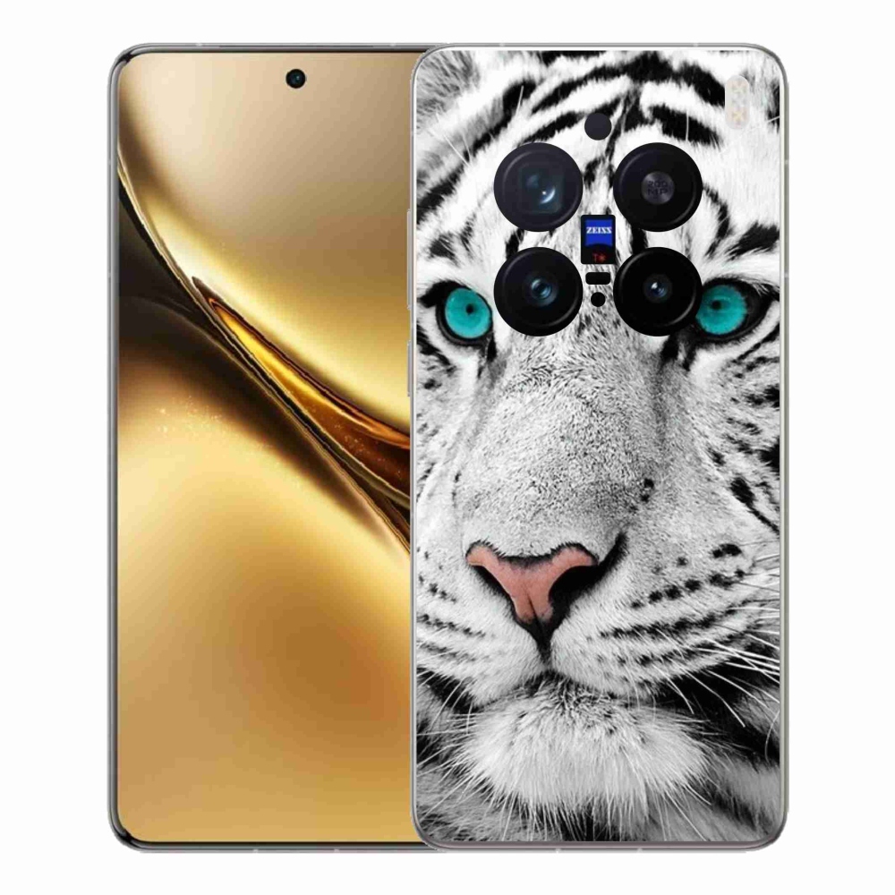 Zselés borítás mmCase a Vivo X200 Pro 5G készülékhez - fehér tigris