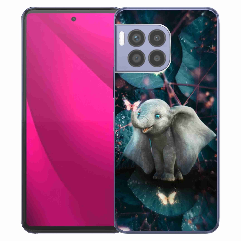 Zselés borítás mmCase a T-Mobile T Phone 2 Pro készülékhez - aranyos elefánt