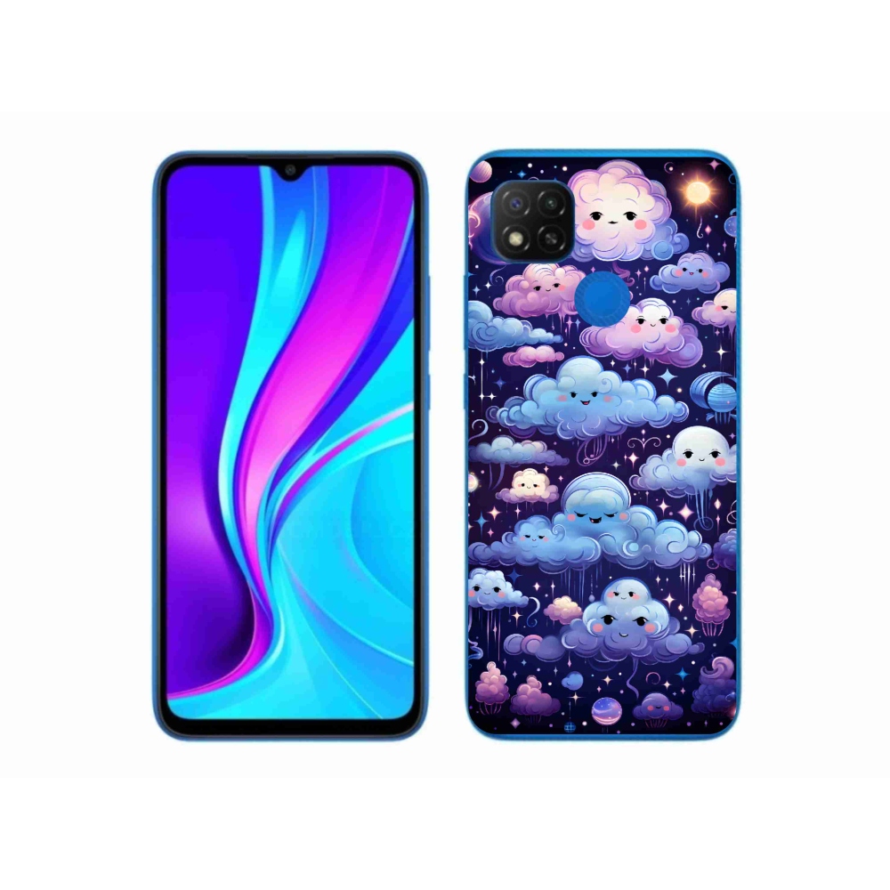 Gél borítás mmCase a Xiaomi Redmi 9C-hez - felhők