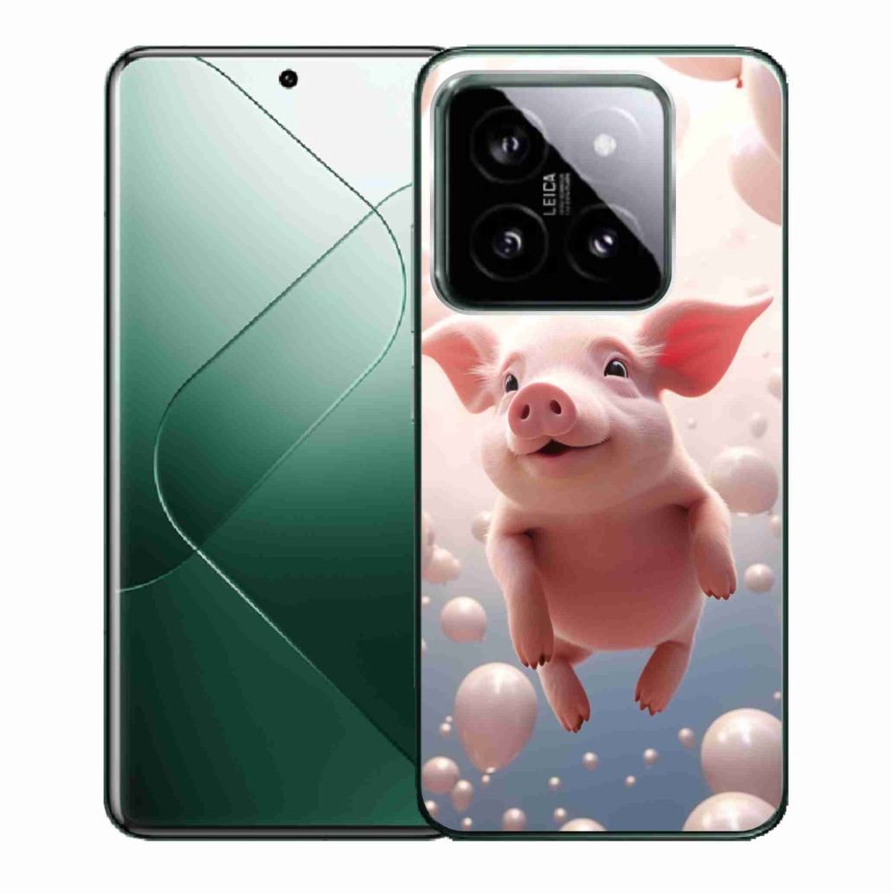 Gél borító mmCase a Xiaomi 14 - malacka lufival