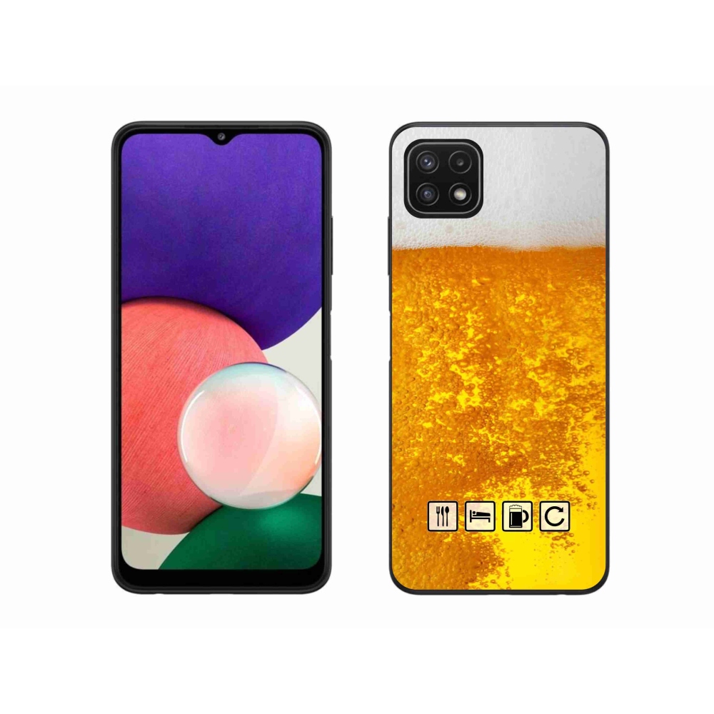 Gél borítás mmCase Samsung Galaxy A22 5G - sör motívum 3