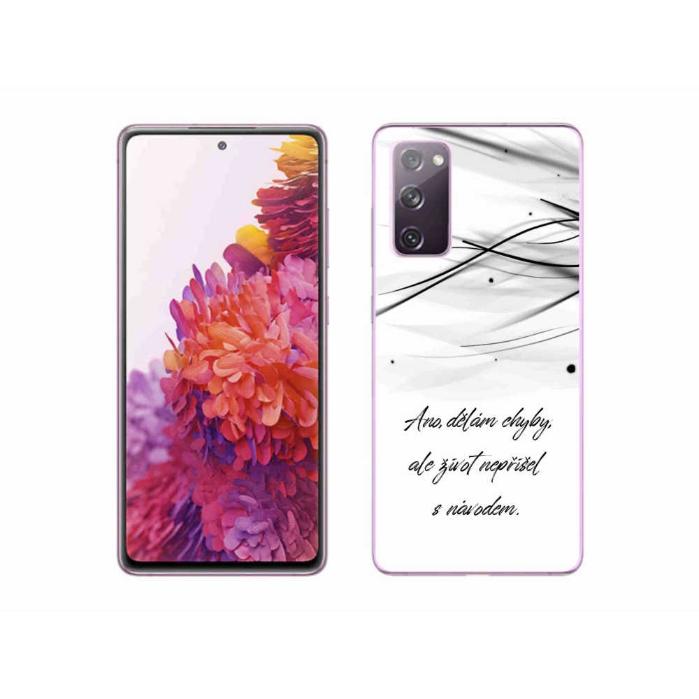 Gél borítás mmCase Samsung Galaxy S20 FE készülékhez - idézőjelben fehér háttér