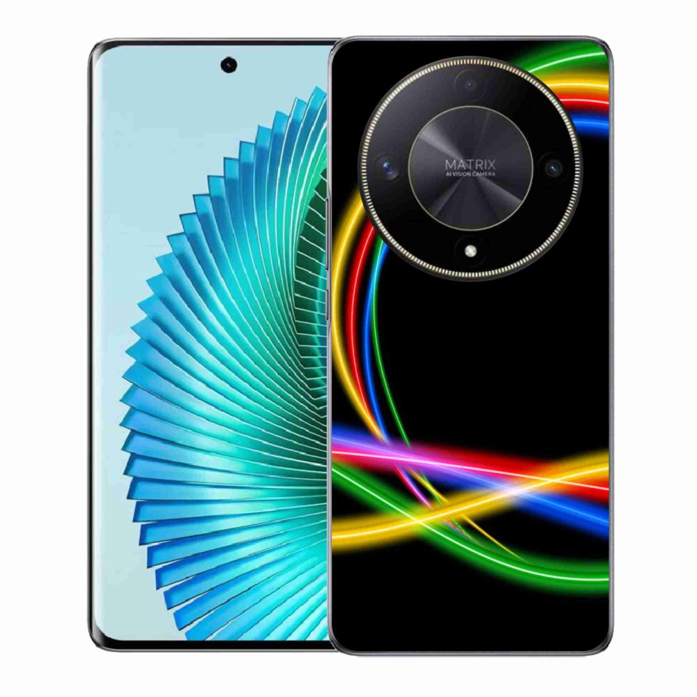 Gél tok mmCase a Honor Magic 6 Lite 5G számára - neon körök