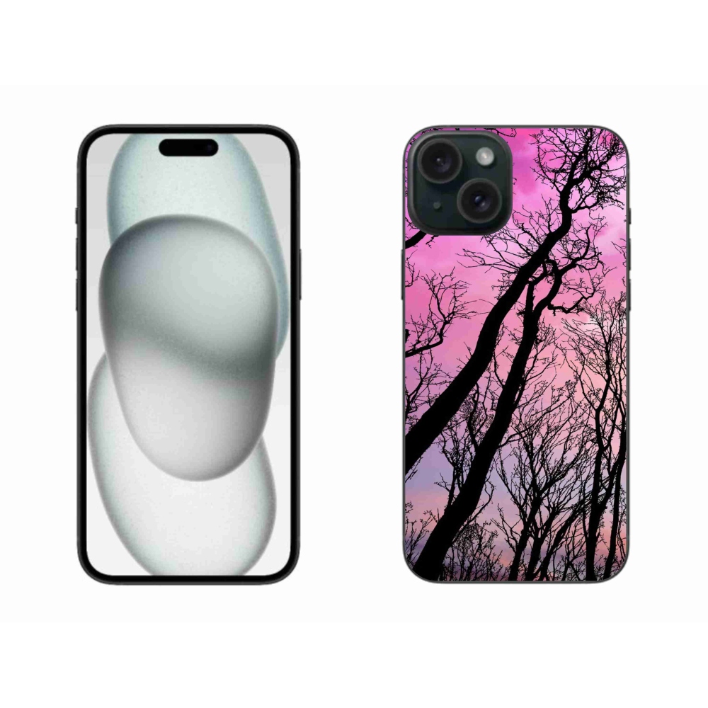 Gél tok mmCase iPhone 15 Plus készülékhez - kidőlt fák