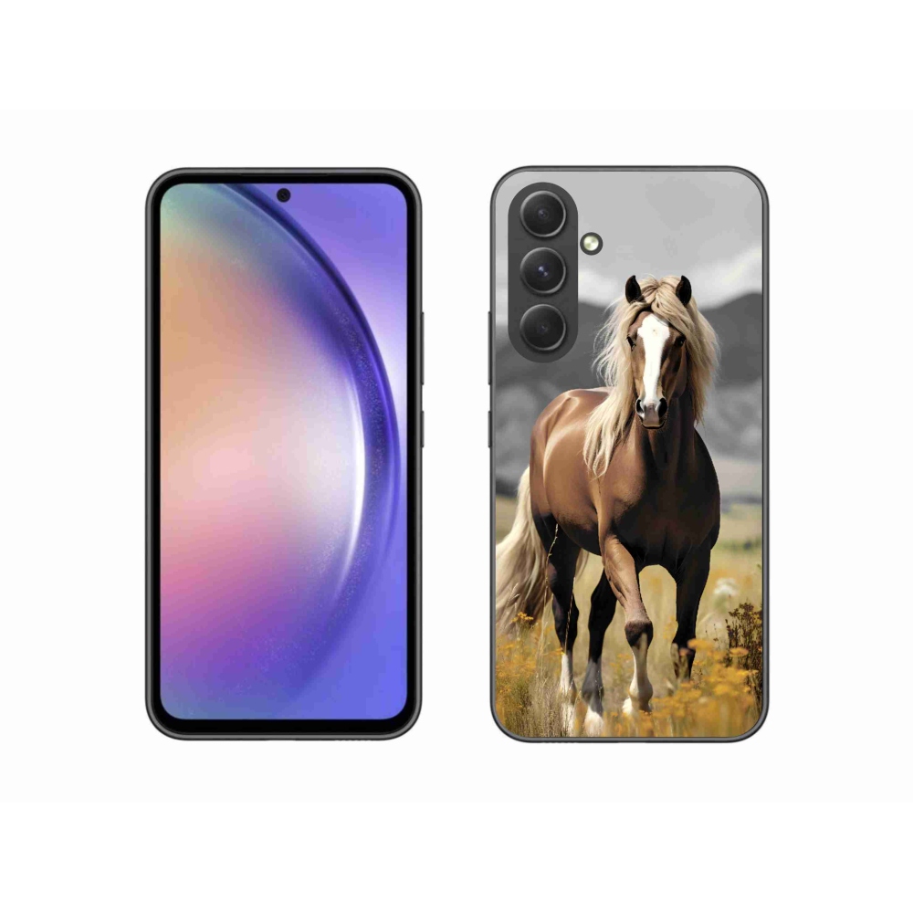 Zselés borítás mmCase Samsung Galaxy A54 5G - barna ló 1