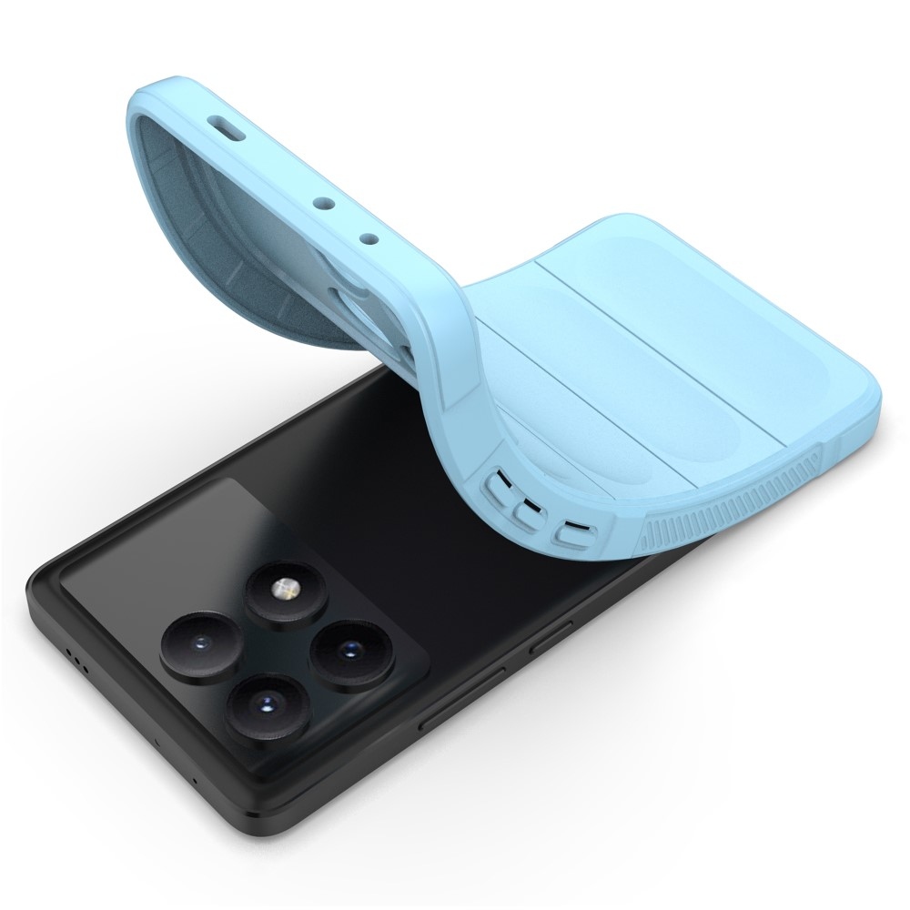 Rugg tartós zselés tok Xiaomi Poco X6 Pro 5G - világoskék színben