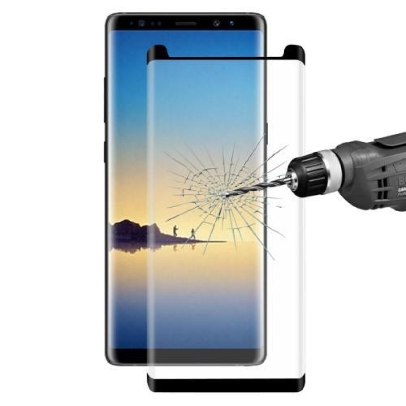 FXM4 teljes képernyős edzett üveg Samsung Galaxy Note 8-hoz - fekete