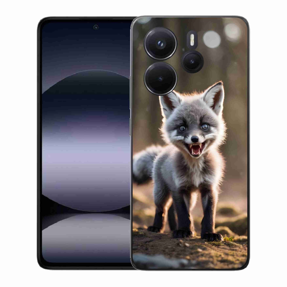 Gél borítás mmCase a Xiaomi Redmi Note 14-hez - dühös róka