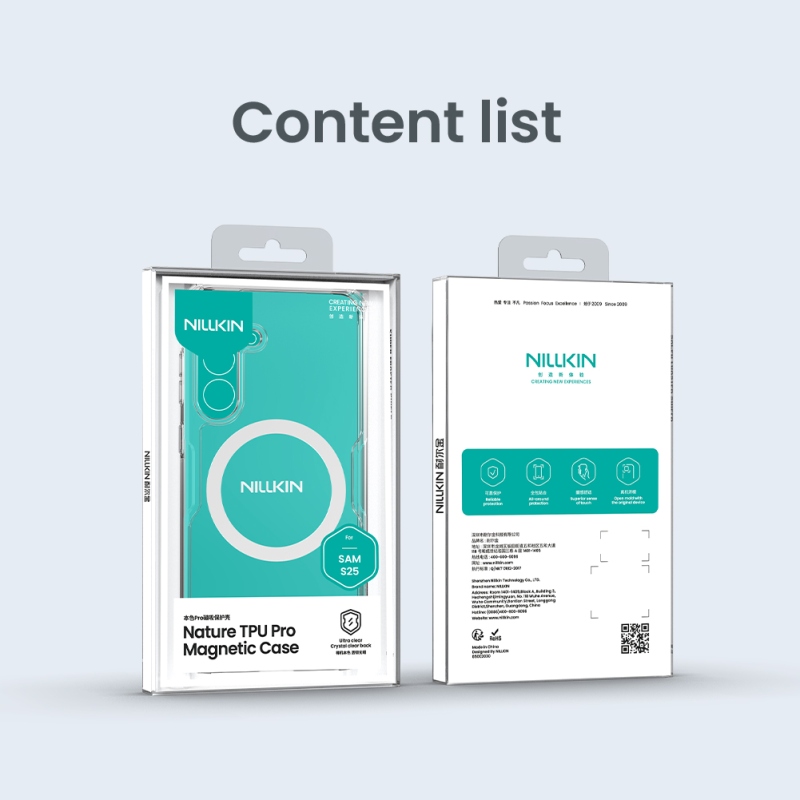 Nillkin Nature TPU PRO mágneses borítás Samsung Galaxy S25 átlátszóhoz