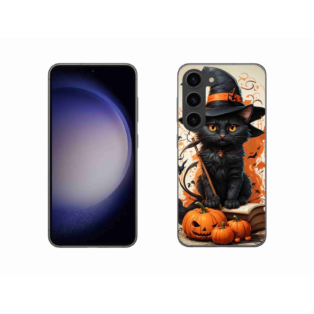 Gél borítás mmCase Samsung Galaxy S23 5G - macska varázsló számára