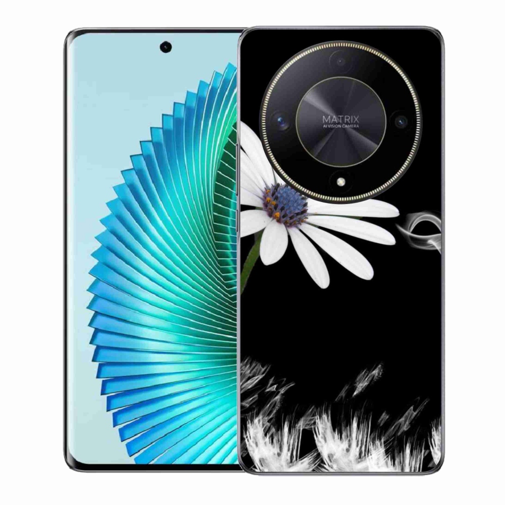 Zselés borítás mmCase a Honor Magic 6 Lite 5G számára - fehér virág