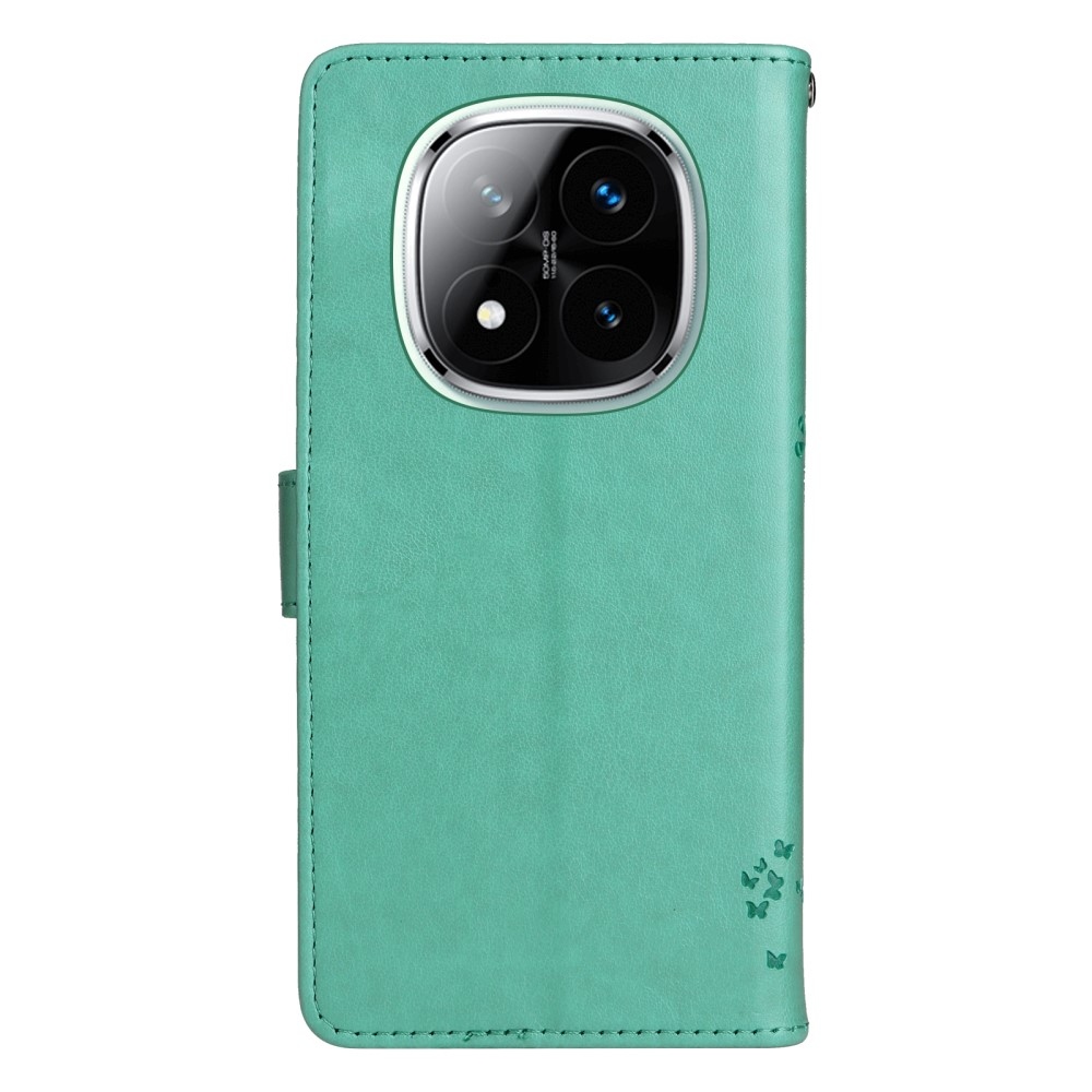 Fák könyve tok Xiaomi Redmi Note 14 Pro 5G/Poco X7 5G/Note 14 Pro+ 5G - teal színben