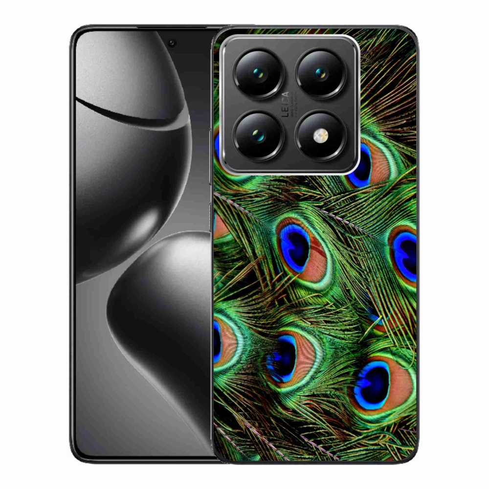Gél borítás mmCase a Xiaomi 14T Pro számára - pávatoll