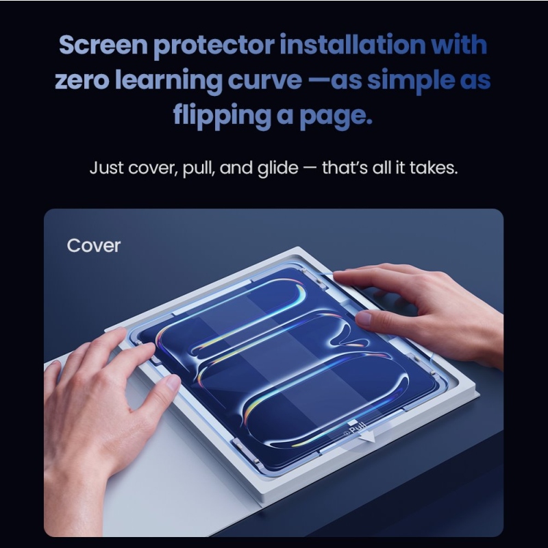 Nillkin edzett üveg 0,4mm H+ iPad Air 13 2024/25/26/Pro 13 2024/25 készülékhez (applikátorral)