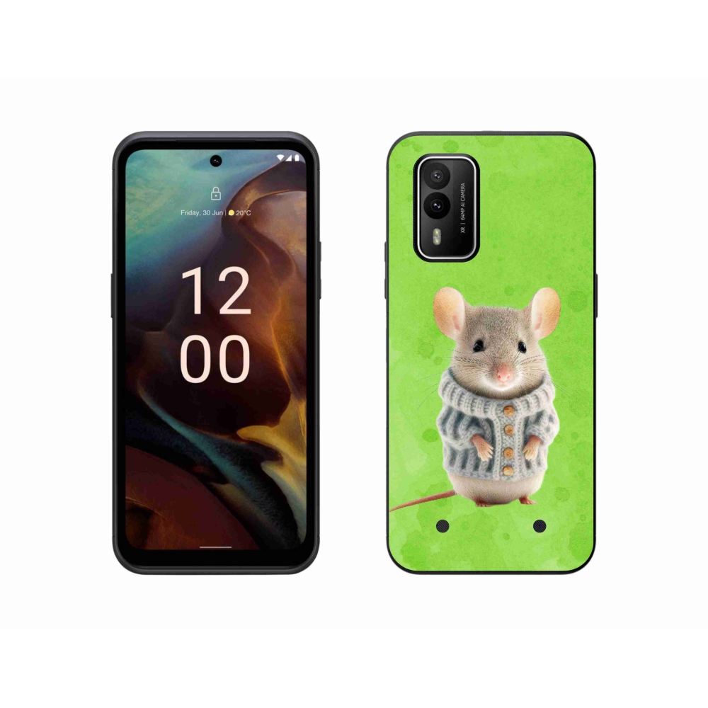Gél borítás mmCase a Nokia XR21 készülékhez - egér pulóverben