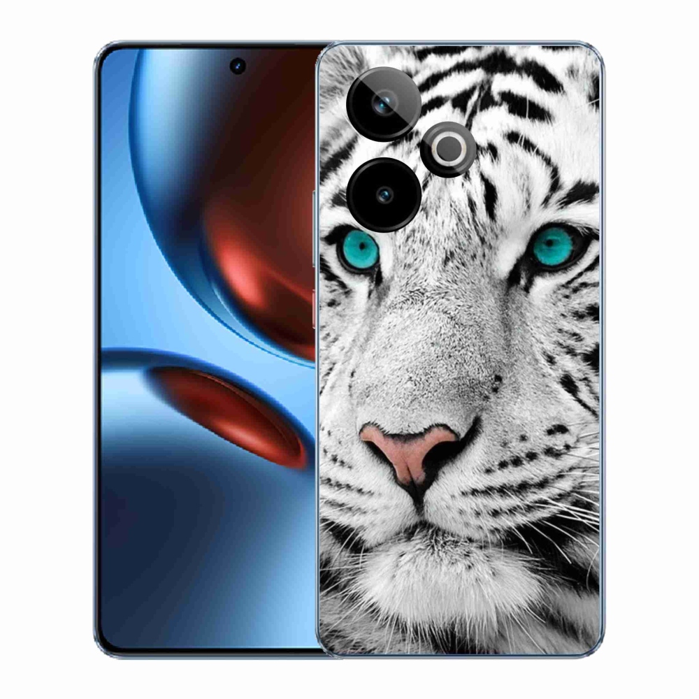 Gél borítás mmCase a Realme GT 7 5G/GT 7T 5G számára - fehér tigris