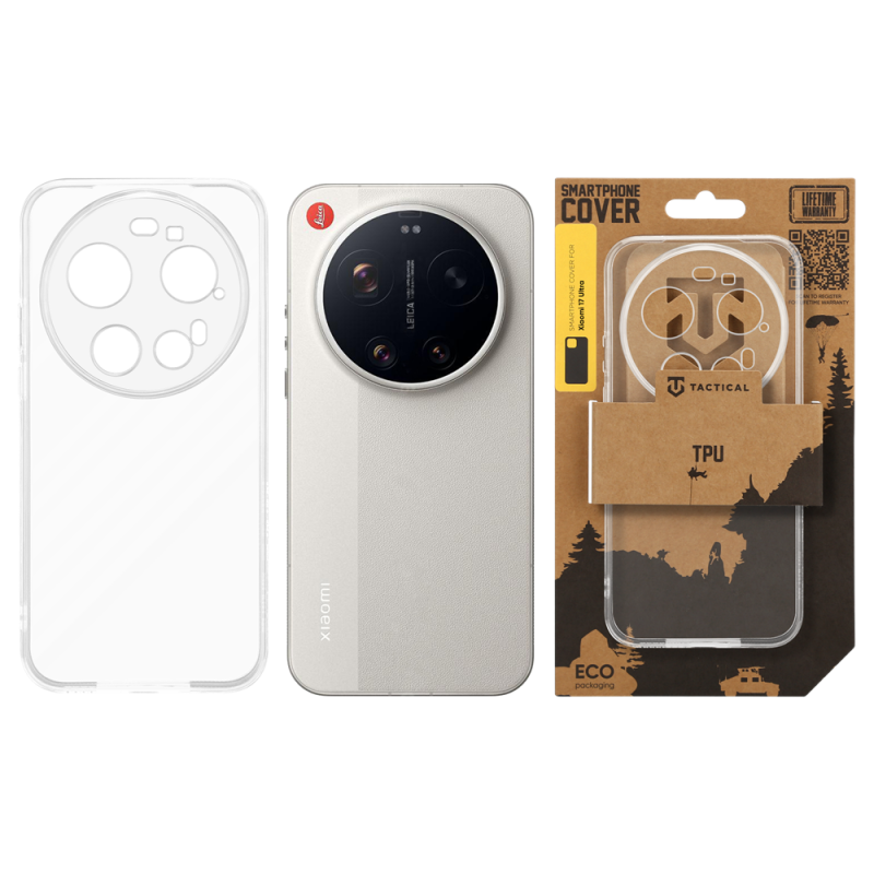 Taktikai TPU borító a Xiaomi 17 Ultra átlátszóhoz