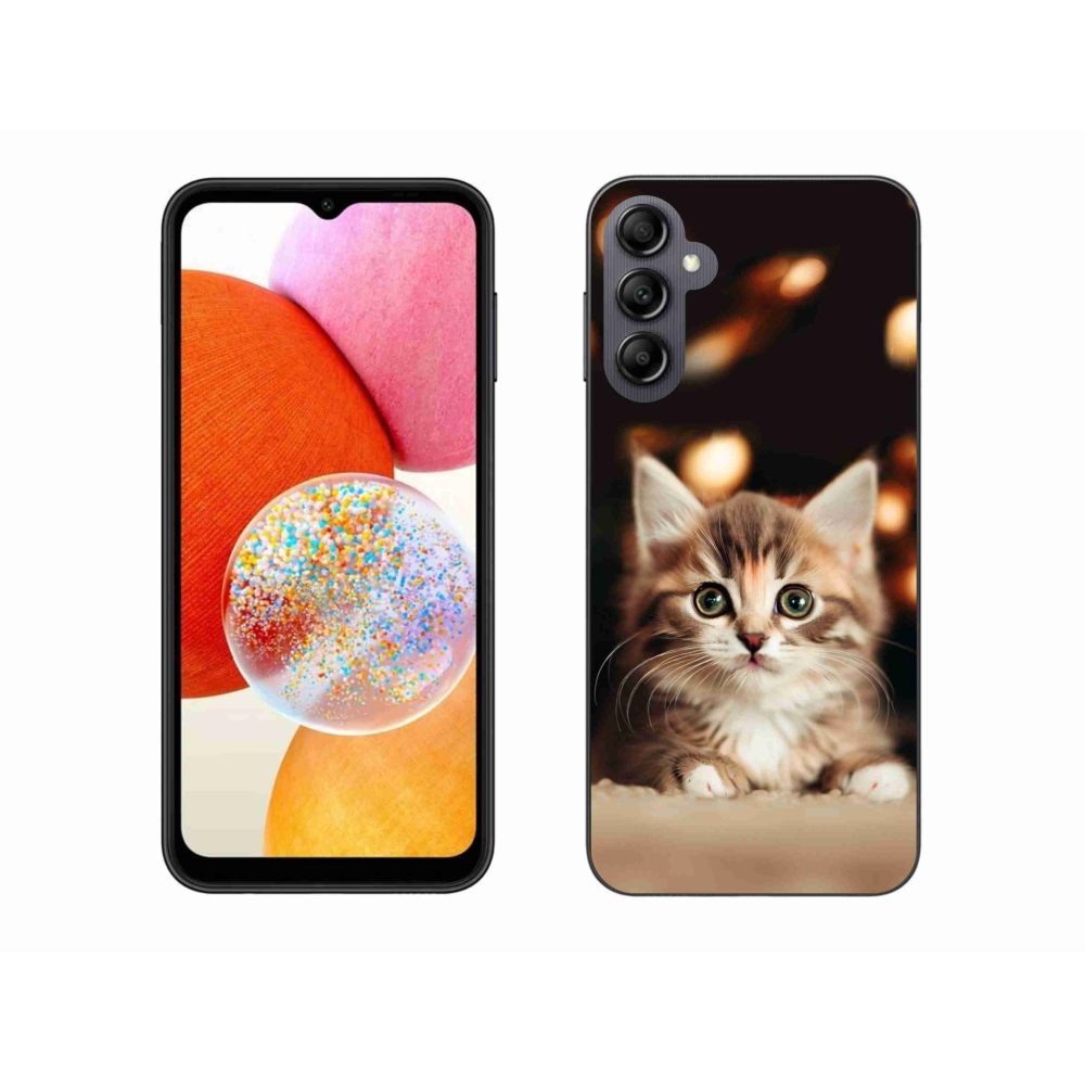 Gél borítás mmCase Samsung Galaxy A14 4G/5G - aranyos cica 2