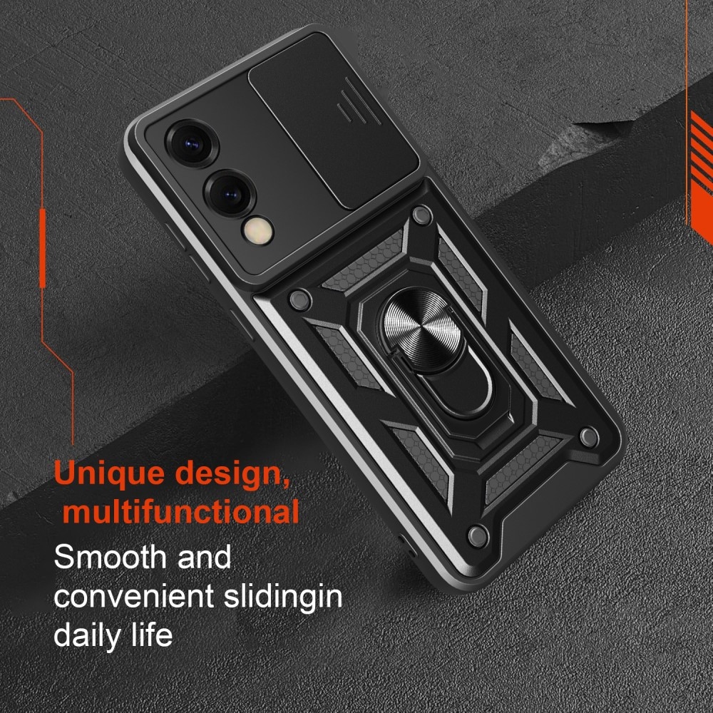 Csúszásálló borítás Samsung Galaxy S25 Edge készülékhez - fekete