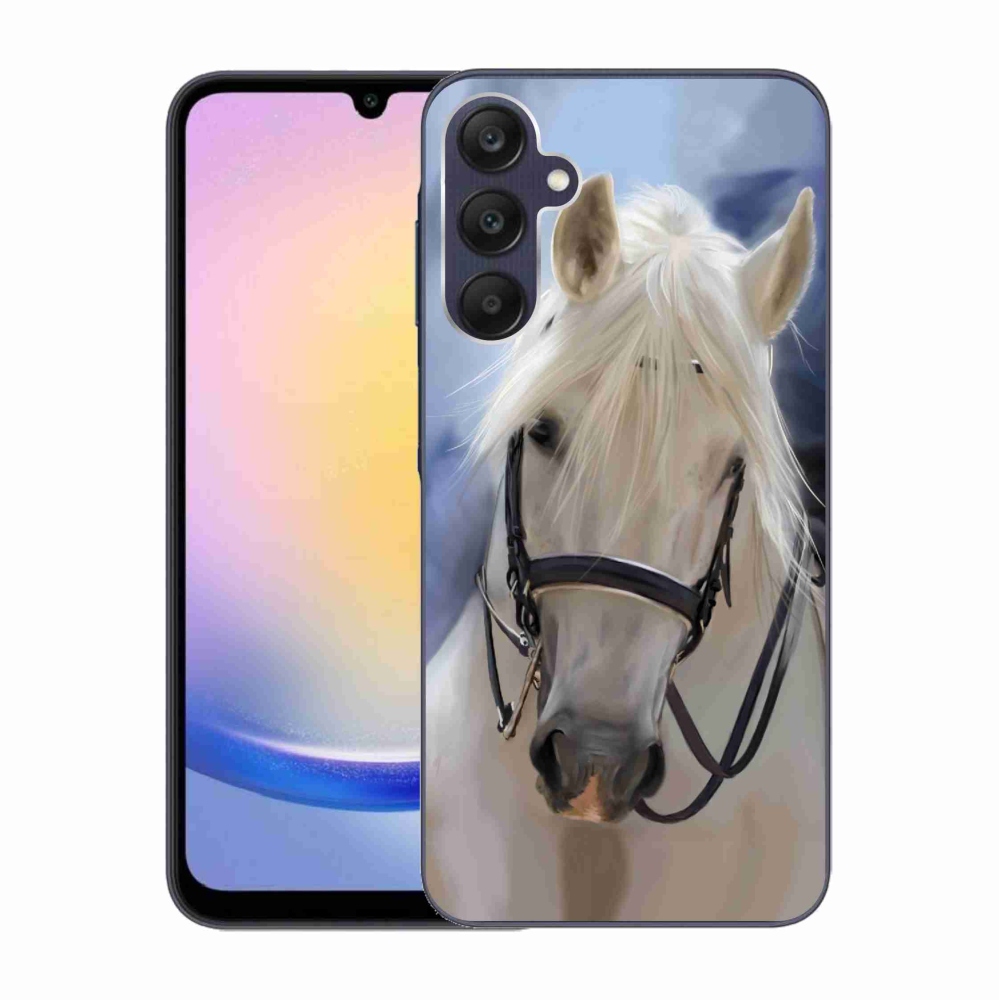 Zselés borítás mmCase Samsung Galaxy A25 5G - fehér ló