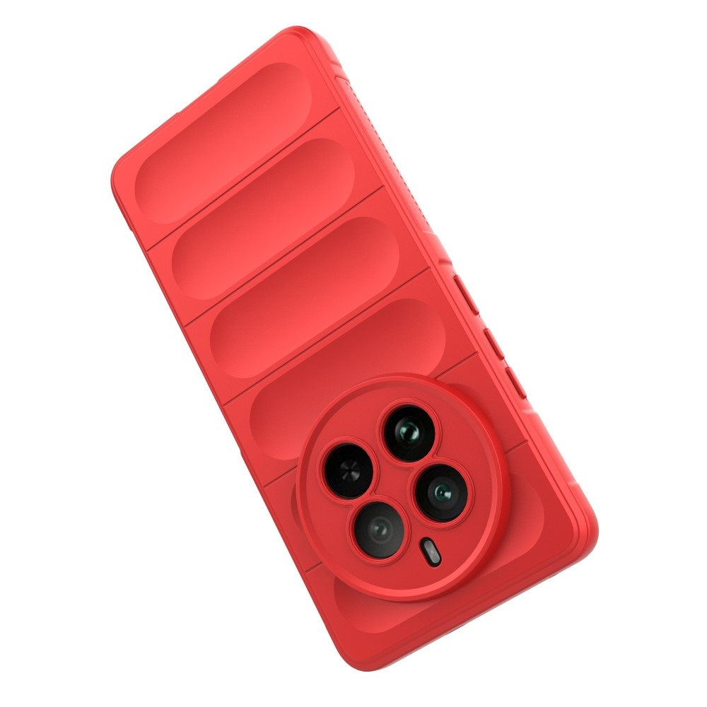 Rugg tartós zselés tok a Realme 12 Pro 5G/12 Pro+ 5G modellhez - piros színű