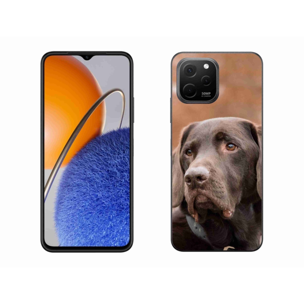 Gél tok mmCase a Huawei Nova Y61 készülékhez - barna labrador