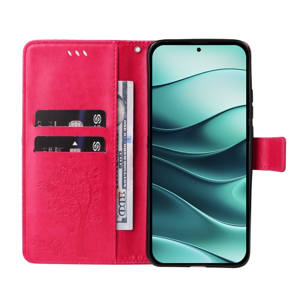 Fák könyve tok Xiaomi Redmi Note 14 5G - rózsaszínű