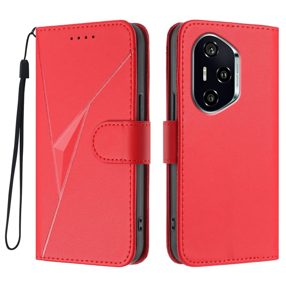 Háromszögek könyvtáska Honor 400-hoz - piros