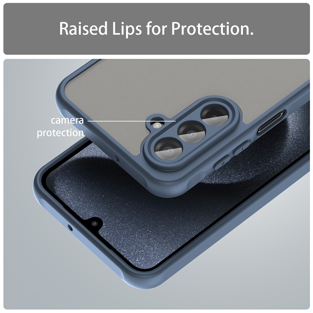 Zselés tok kemény hátlappal Samsung Galaxy A17 4G/5G - kék