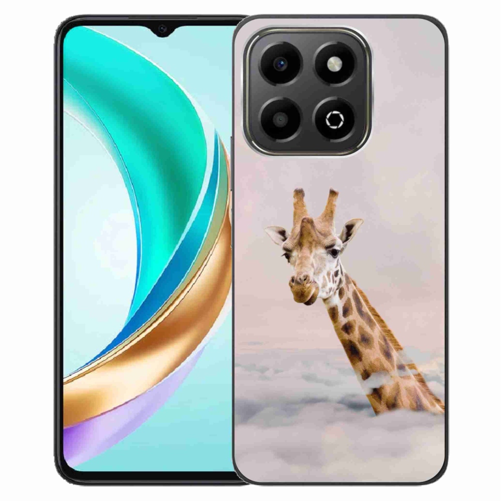 Zselés borítás mmCase a Honor X6b készülékhez - zsiráf a felhőkben