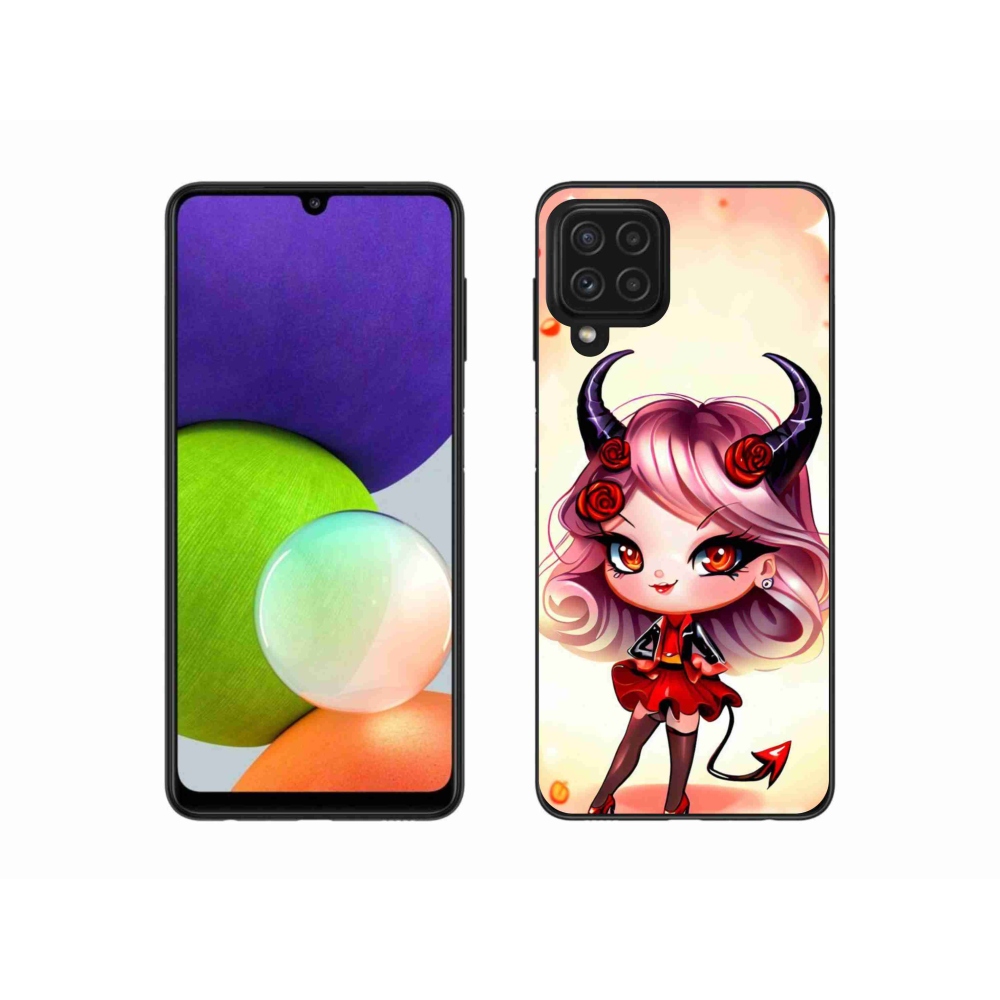 Gél borítás mmCase Samsung Galaxy A22 4G - rajzfilm ördög