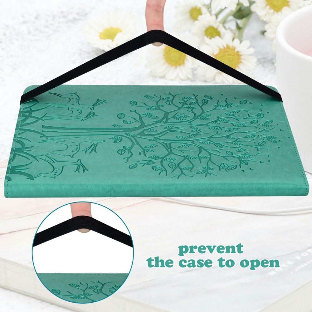 Fa záró tok Xiaomi Pad 7/7 Pro táblagéphez - kék-zöld