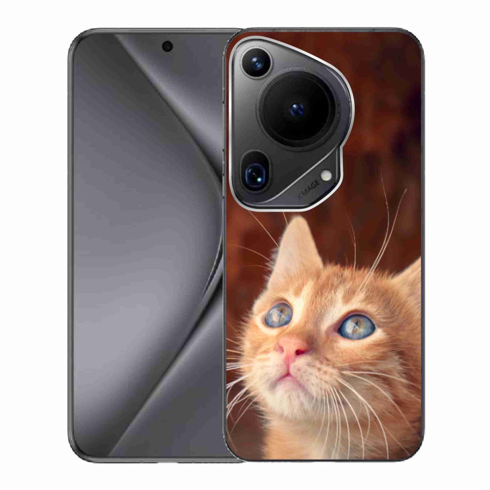 Gél borítás mmCase a Huawei Pura 70 Ultra számára - pillangó és cica