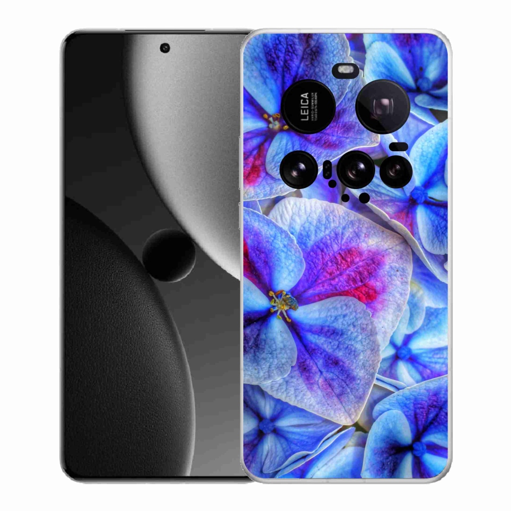 Gél borító mmCase a Xiaomi 15 Ultra - kék virágok 1