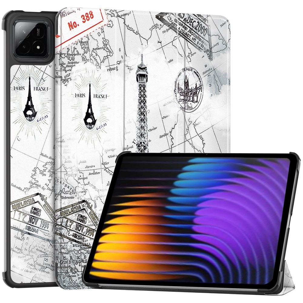 Patty intelligens pozicionáló táblagép tok Xiaomi Pad 7/7 Pro - Eiffel-torony