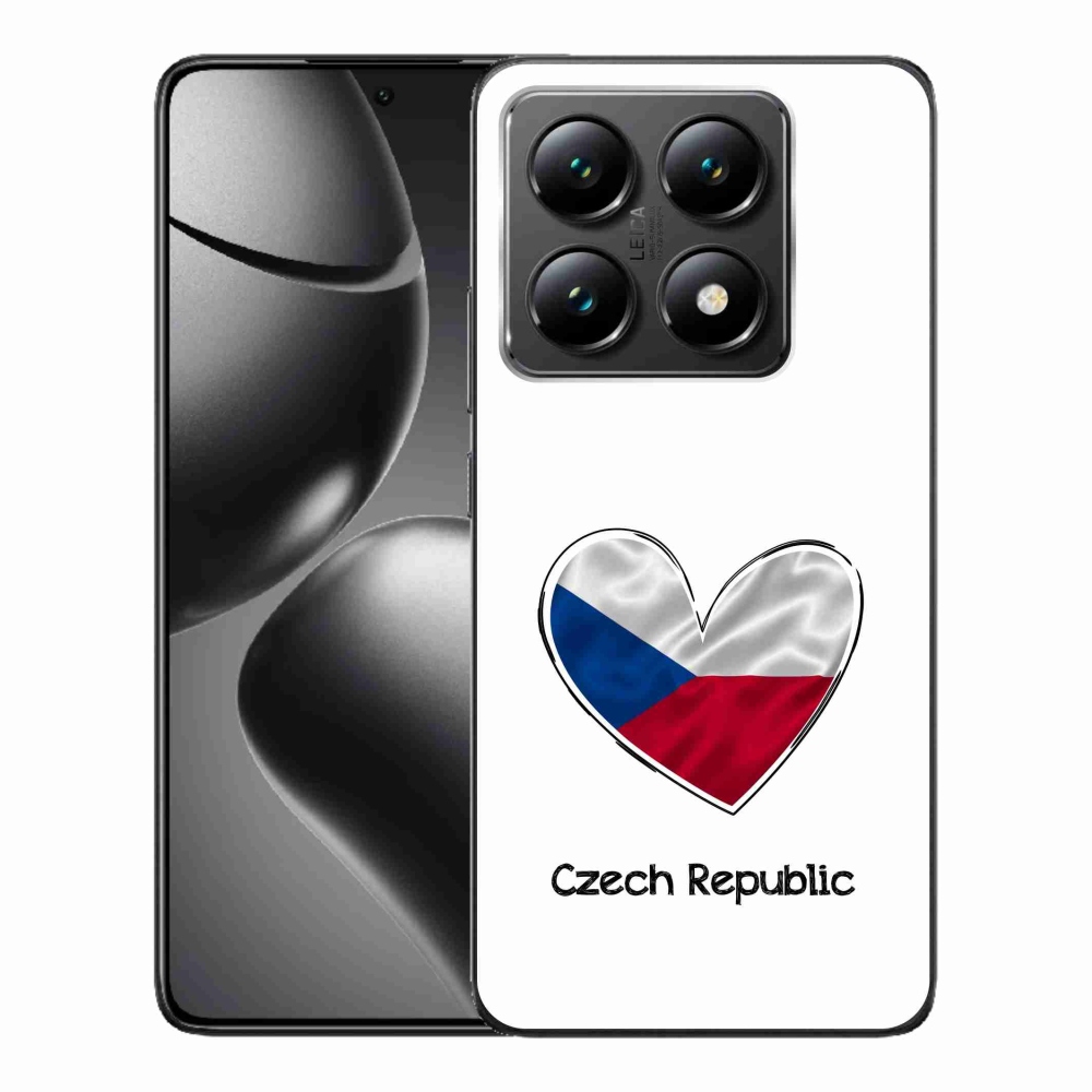 Gél borító mmCase a Xiaomi 14T-hez - zászló szív fehér háttérrel