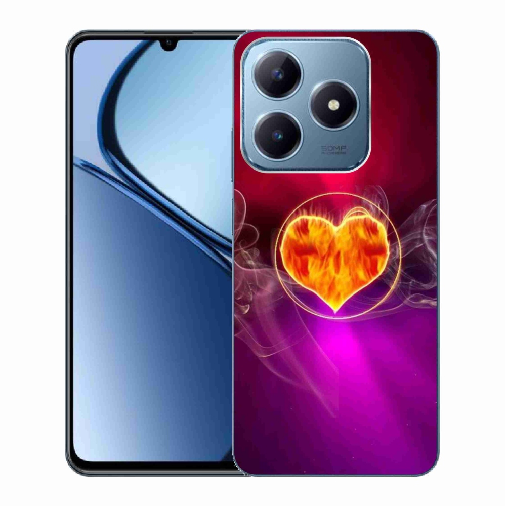 Gél borítás mmCase a Realme C63 készülékhez - tüzes szív