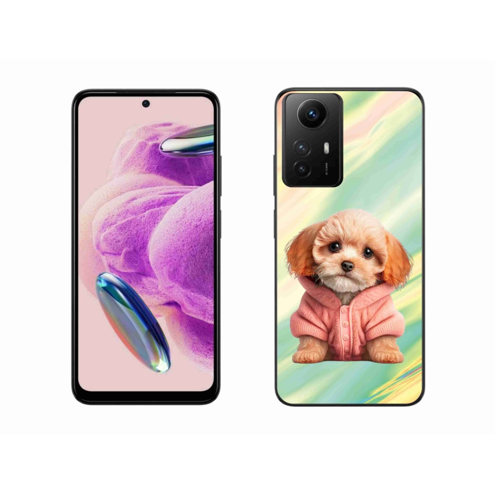 Gél borítás mmCase a Xiaomi Redmi Note 12S-hez - pulóveres kölyökkutyákhoz