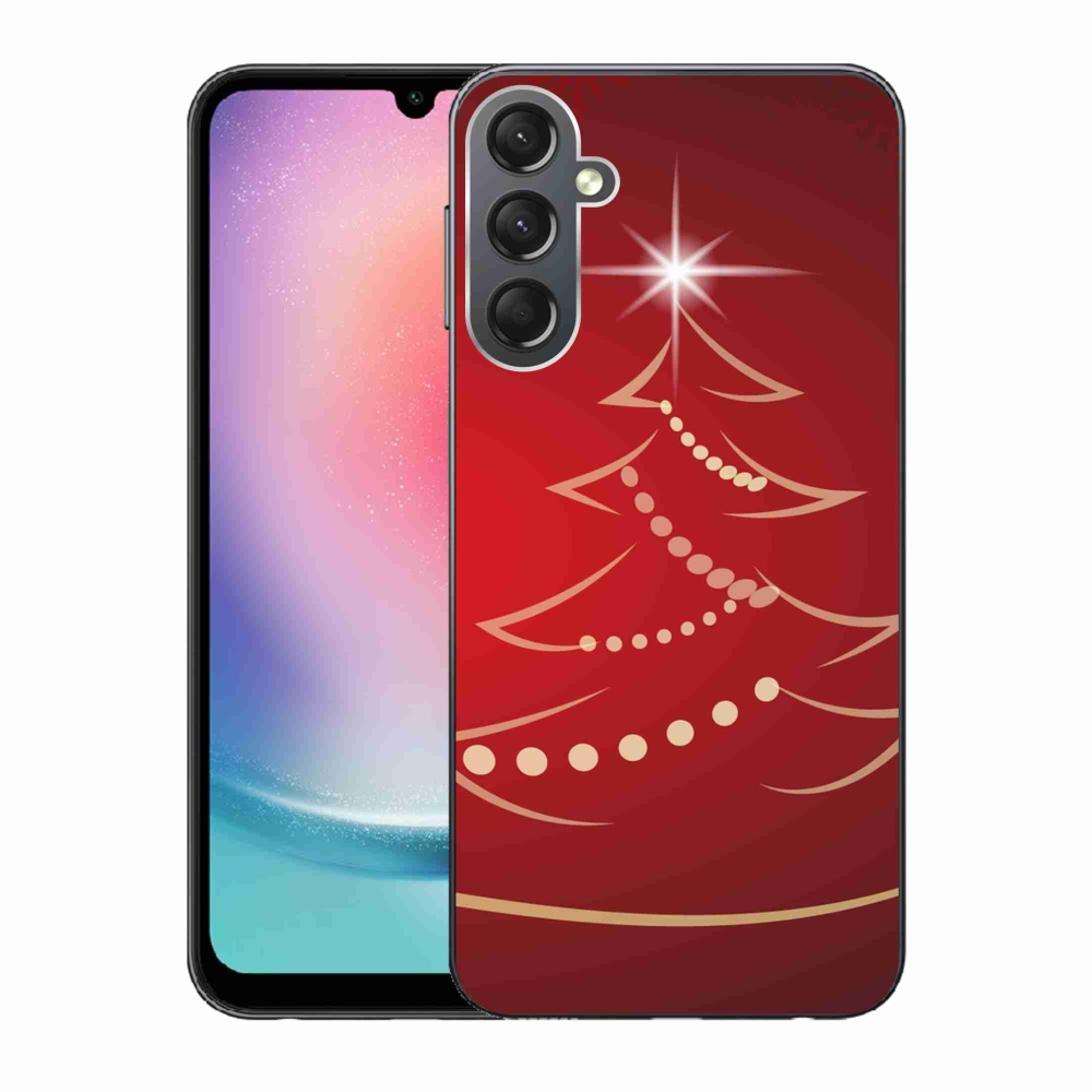 Gél borítás mmCase Samsung Galaxy A24 készülékhez - karácsonyfa karikatúra